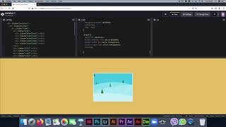 CSS Winter window scene/ Snowfall