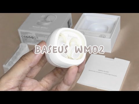 unboxing BASEUS WM02 Wireless Earphones | Beige | best budget earphones
