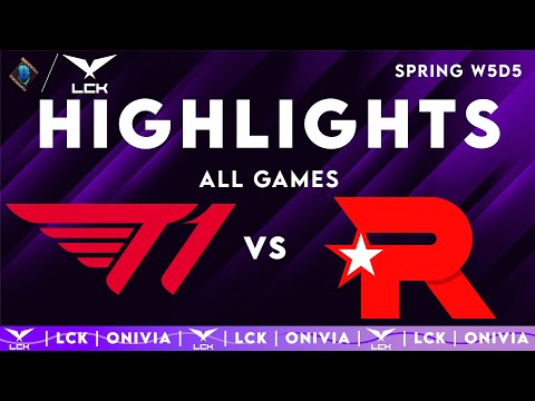 T1 vs KT ALL GAMES Highlights | LCK Spring 2025 | T1 vs KT Rolster by Onivia