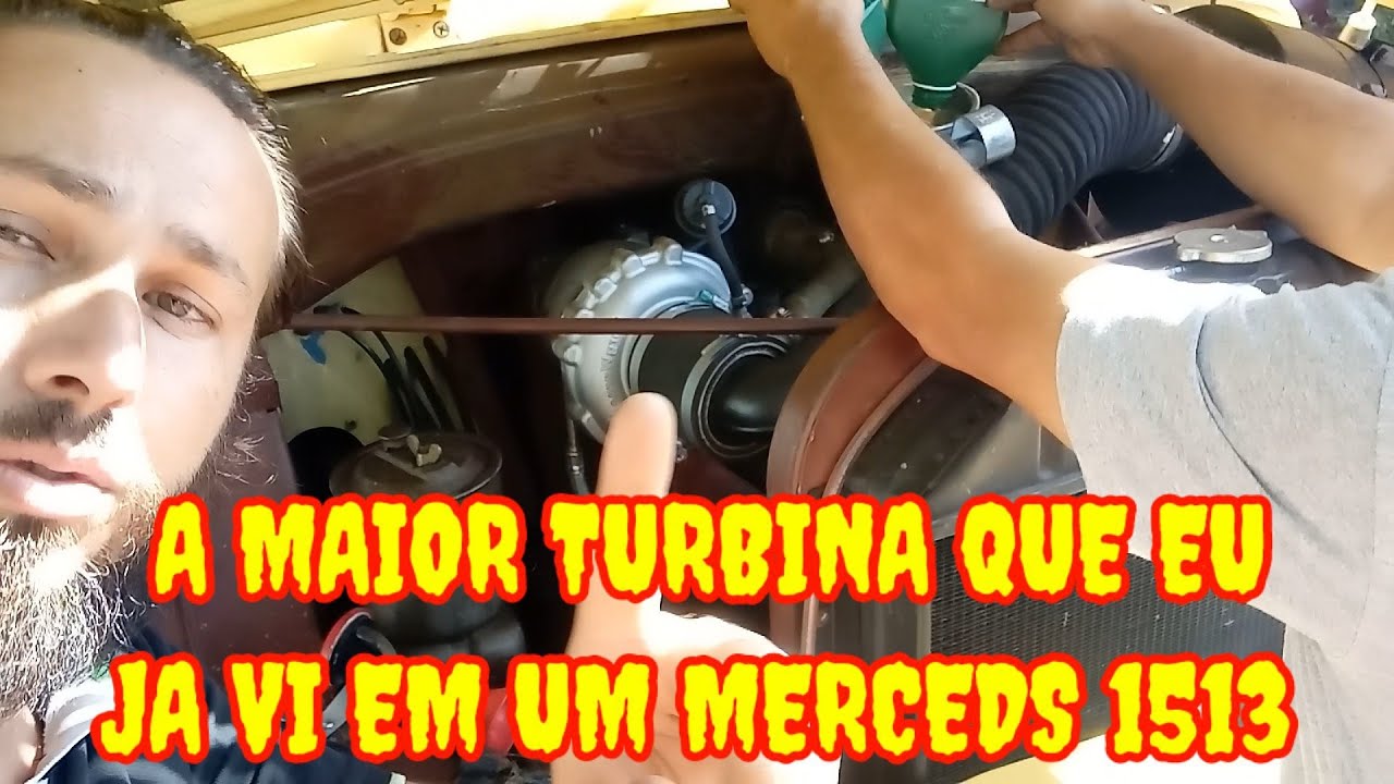 Testando a nova TURBINA do MB1513 turbina K27 para caminhão de 300cv !