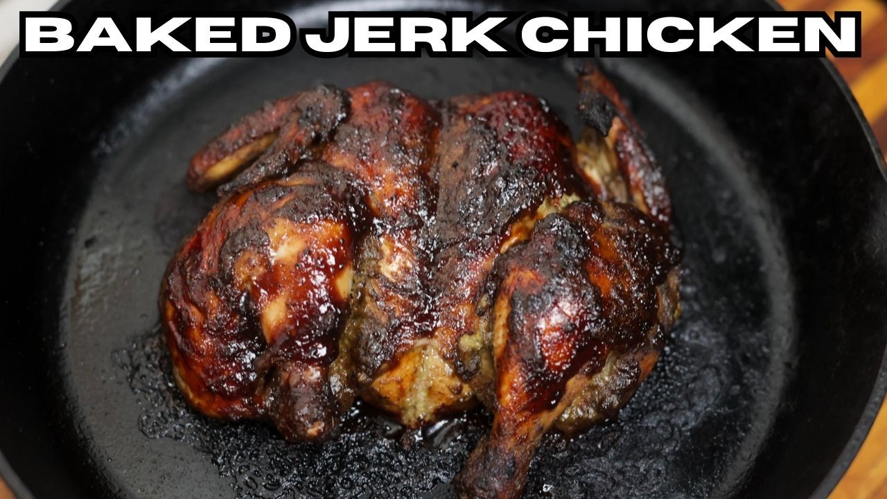Baked Jerk Chicken That's TENDER, JUICY & CRISPY - Caribbean Flavor No Grill Needed!