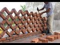 Worker Unique Brick Wall Building Project - Great Creative Building Idea