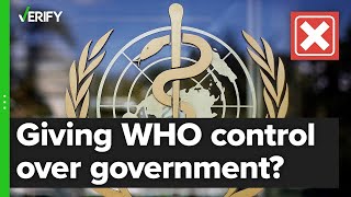 No, ‘pandemic treaty’ would not give WHO control over governments during a global health crisis