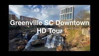 Touring Downtown Greenville South Carolina  HD Full Length Drive