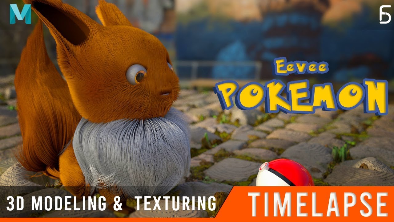 💗Create your own Eevee💗Pokemon 3d modeling