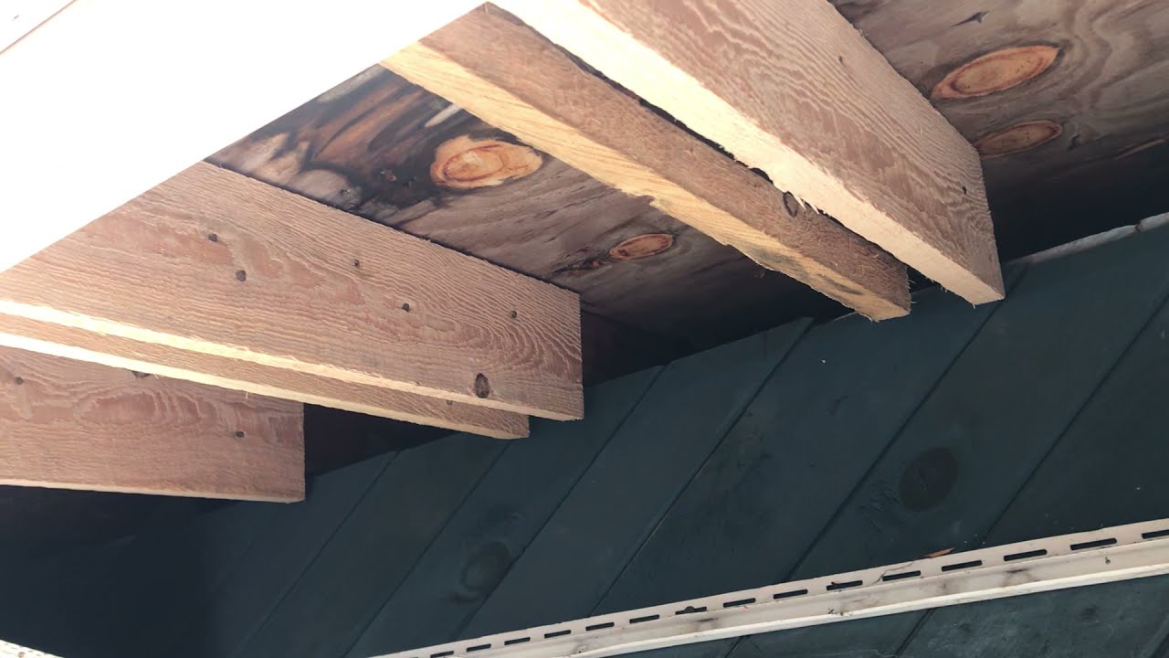 Roof Overhang Repair Progress ... Zehr Escape, Athens PA