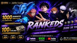 colaboracion con jujutso kaisen y street fighter / sorteo de 100 dolares / sorteo de 500 diamantes