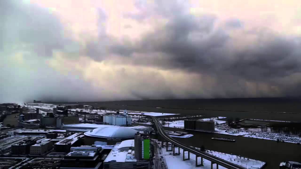 Time Lapse of Buffalo Lake Effect Snow Nov 18 2014 - YouTube