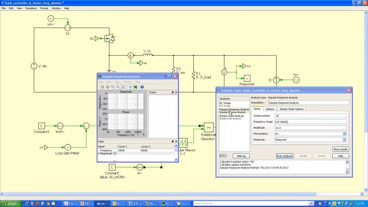 buck voltage controller freq domain verify - YouTube
