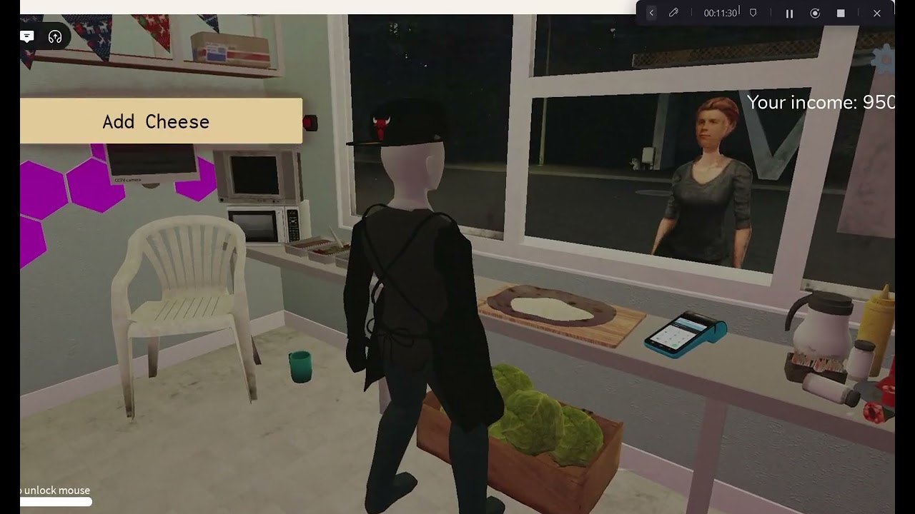 My first time playing shawarma kiosk