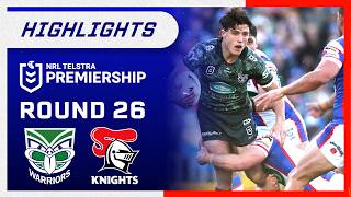 NRL Highlights: Warriors v Knights - Round 26 | NRL on Nine