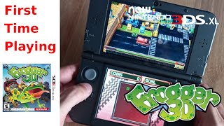 Frogger 3D Nintendo 3DS... First Time Playing