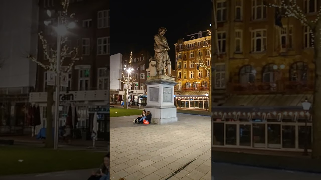 Rembrandtplein Amsterdam | Saturday 15 January 2022 | Still Lockdown | 07:15 PM