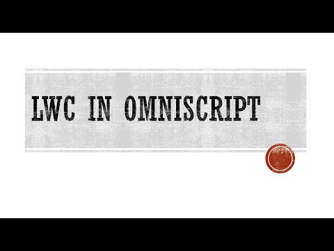 Using LWC Components in Omniscript