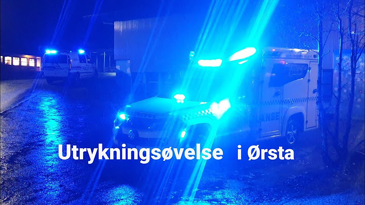 Utrykningsøvelse i Ørsta