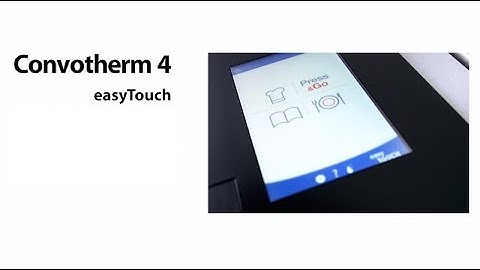 Convotherm 4 easyTouch User interface