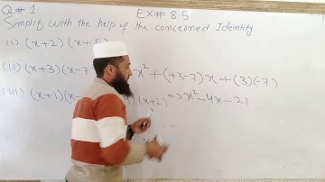 KPK CLASS SEVEN MATHS EXERCISE NO 8.5 IN URDU HINDI BY EASY MATHS TUTORIAL SIMFLIFICATIO OF GORMULAS