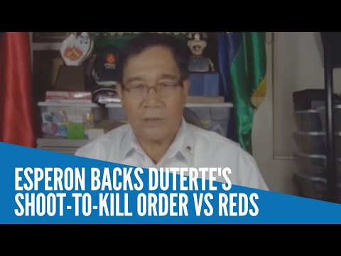 Esperon backs Duterte's