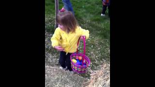 Hannah dropping Easter eggs