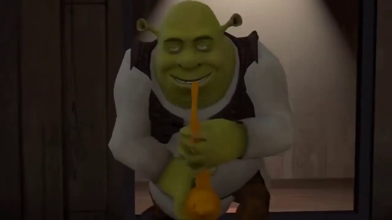 Шрек играющий на саксофоне. Shrek playing Sax.