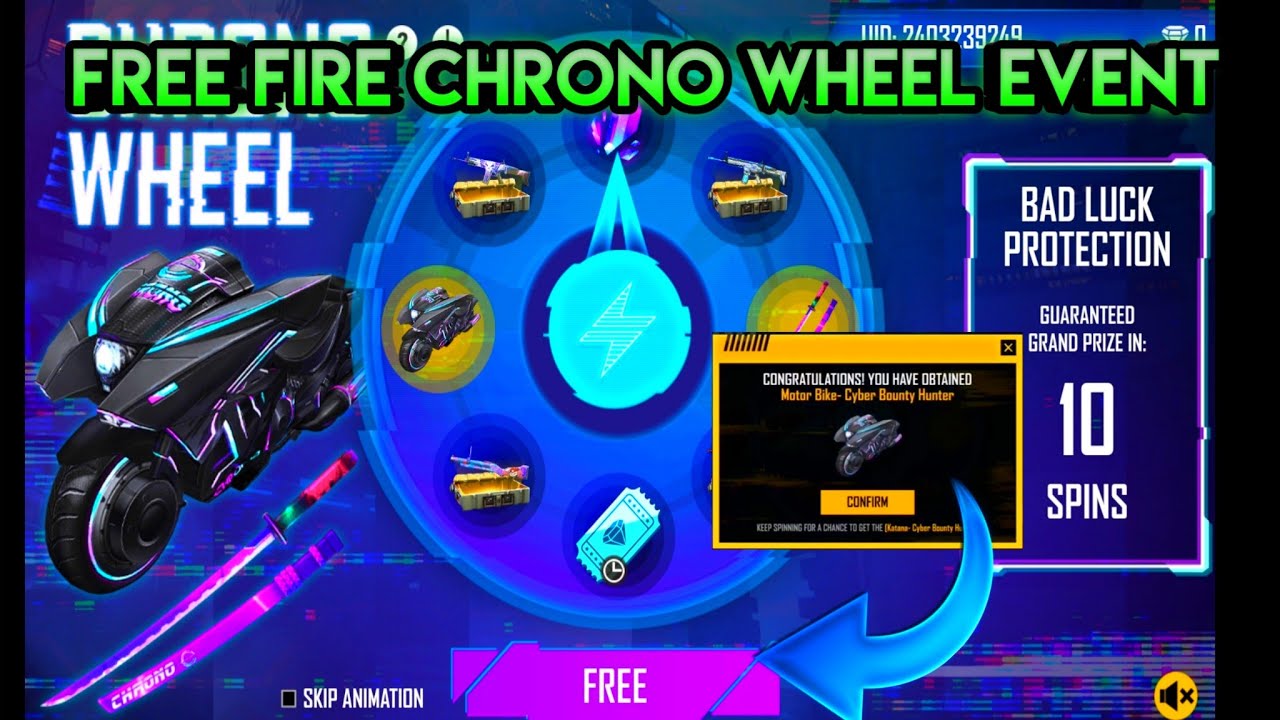 Free Fire New Event | Chrono Wheel Event Free Fire | New Event Today | Chrono Wheel Event🔥🔥🔥