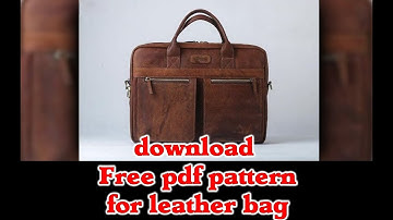 free pdf pattern for briefcase bag
