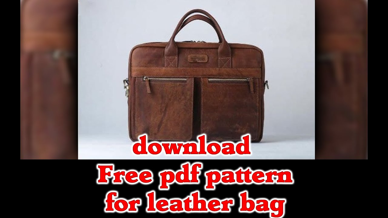 free pdf pattern for briefcase bag YouTube