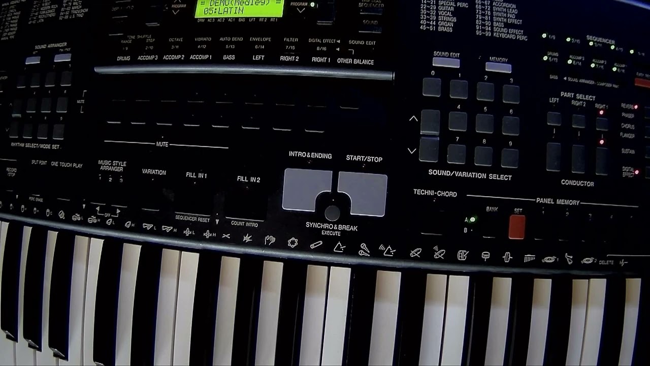 Technics KN 901 - DEMO songs - YouTube