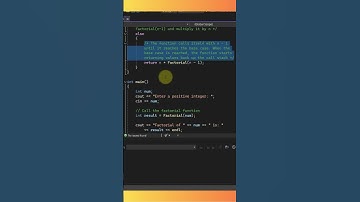 Easy C++ Recursion: Factorials in Visual Studio!