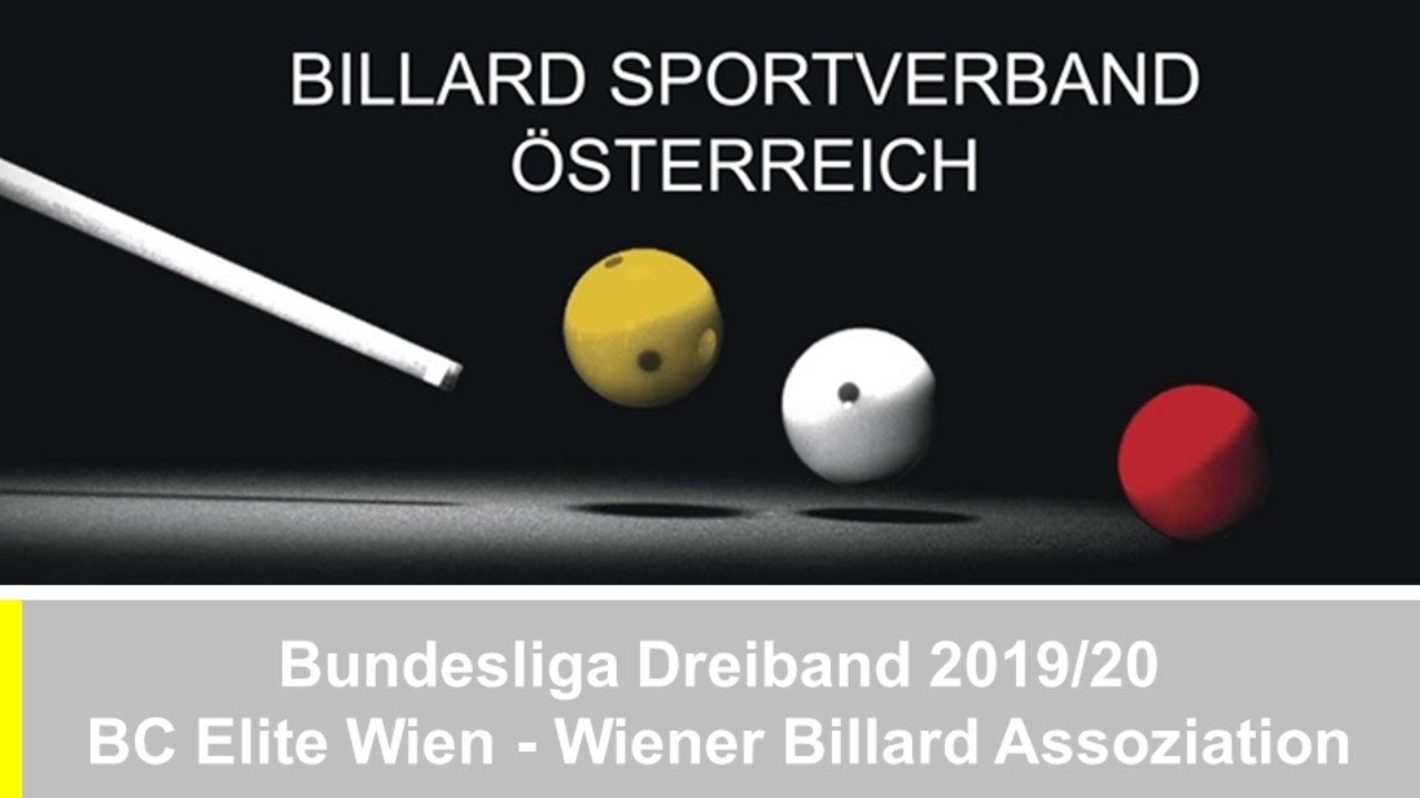 Dreiband Bundesliga 2019/20 - BC Elite Wien gg. Wiener Billard Assoziation - Tisch 1