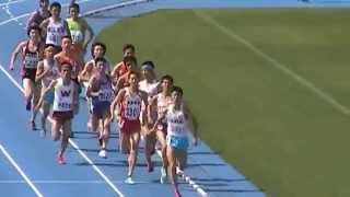20140510 都大会男子1500m決勝  優勝 齋藤 早実2年 3分58秒92