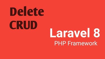 Delete Record Part #38 | CRUD | Laravel 8 CRUD Application with Bootstrap