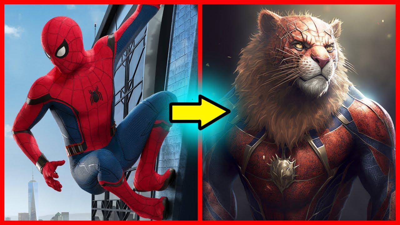 AVENGERS but LION-VENGERS (Marvel & DC) 💥 All Superheroes