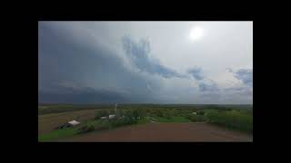 Tornado warning 17 Apr 26, drone views NW Missouri