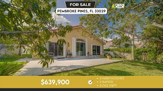 🟡FOR SALE $639,900📍221 SW 178th Way, Pembroke Pines, FL 33029-3909