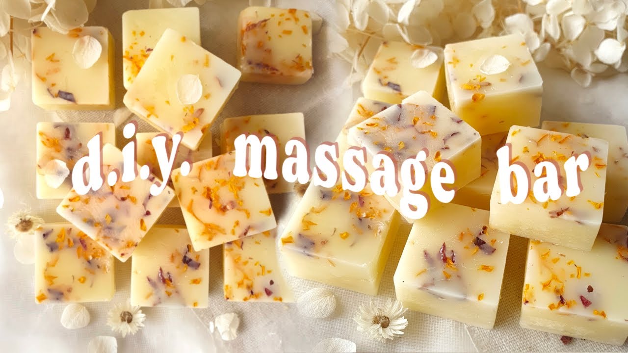 DIY massage bar tutorial  • great gift idea! all natural easy recipe [craft vlog]