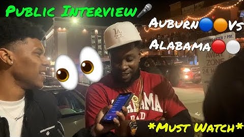 Public Interview | Auburn Vs Alabama‼️