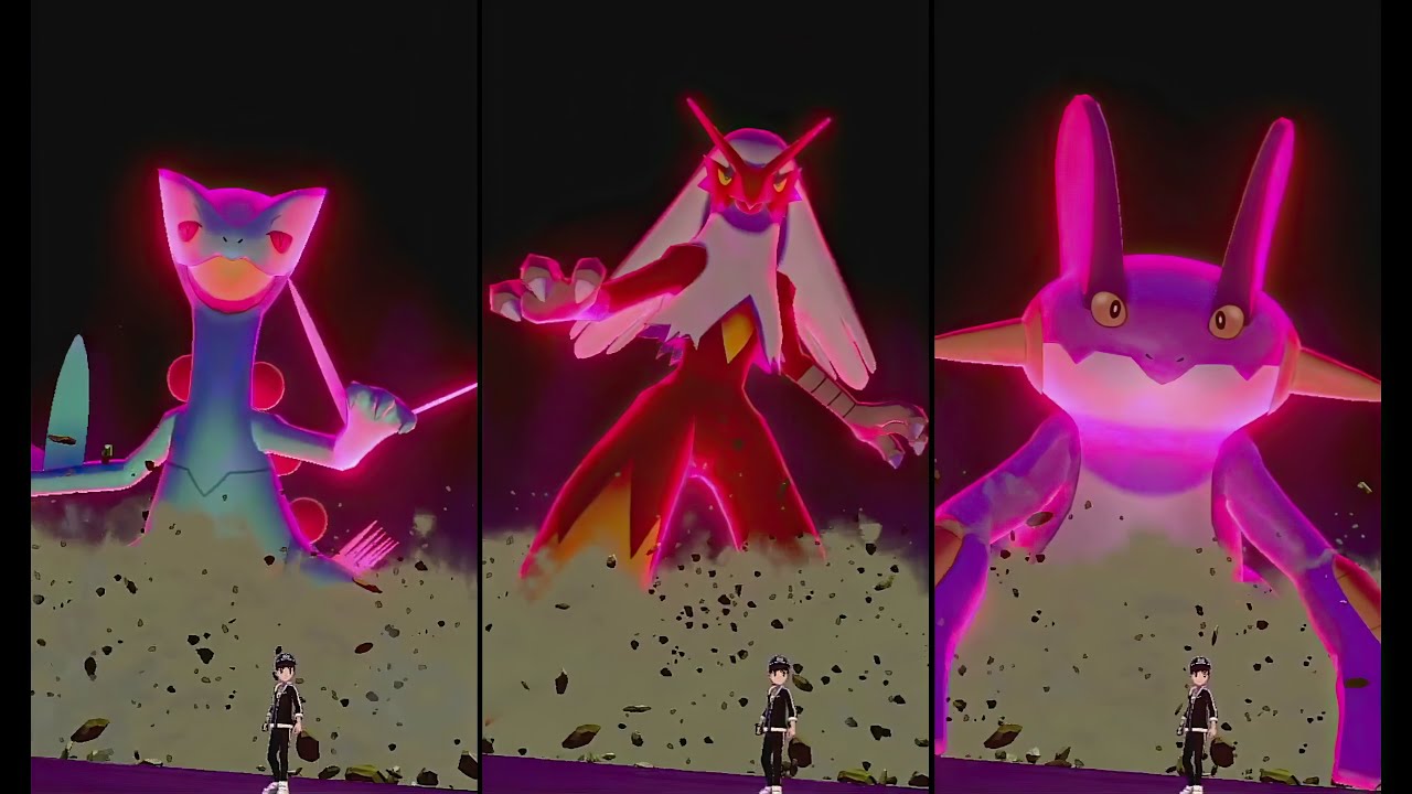 Shiny Hoenn Starter Pokémon (Pokemon Sword & Shield)