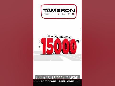 Go Big during Tameron's Start Something New Sales Event at Tameron