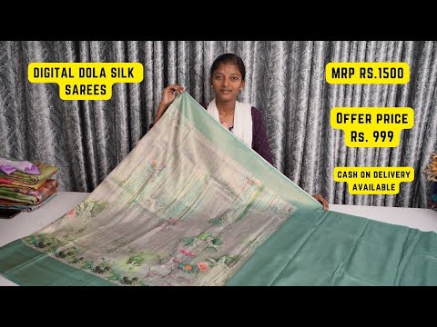 Dola Silk Sarees | Pastel Colours | Offer Price Just Rs 999/- | Inside Tamilnadu Free Shipping