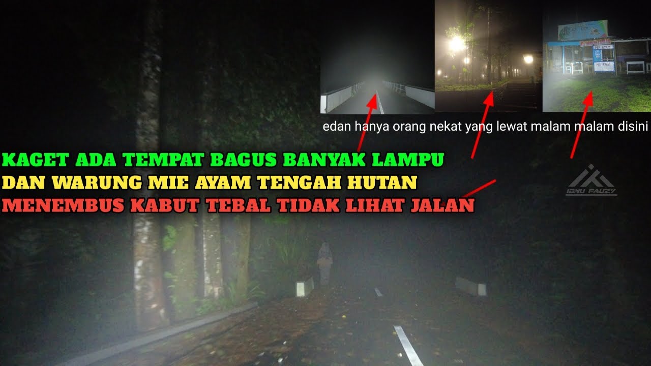 Melintasi jalan di lereng gunung slamet menembus kabut tebal dan gerimis kita menggigil disini lur