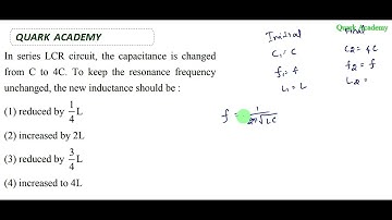 JEE Main 1 Feb 2024 - morning solution in English | In series LCR circuit, the capacitance is change