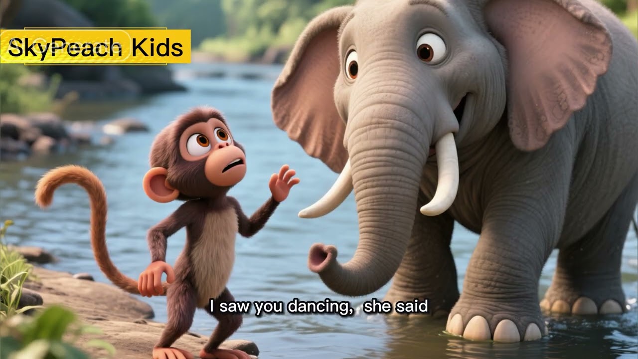 The dancing elephant in the jungle