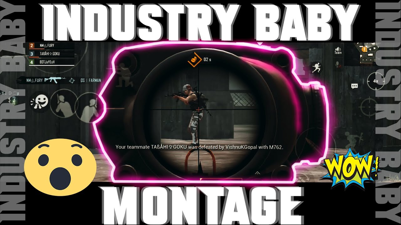 🔥INDUSTRY BABY🔥 | BGMI MONTAGE | PushThePit