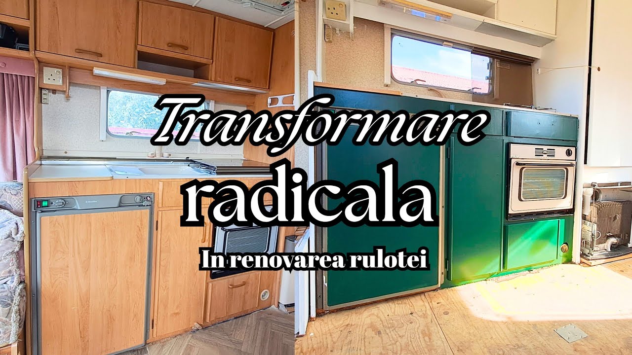 TRANSFORMARE RULOTA: am vopsit bucătăria in VERDE! (Nu-mi vine sa cred) ep 3 