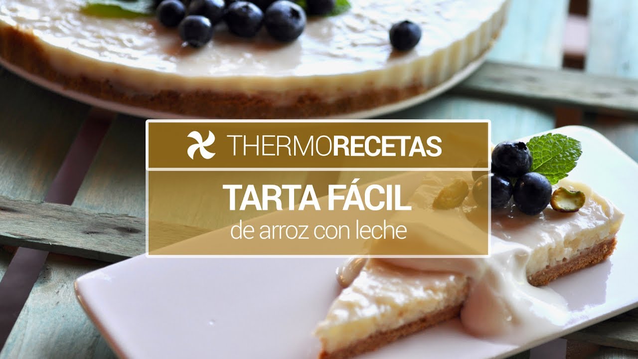 Tarta de arroz con leche, facilísima