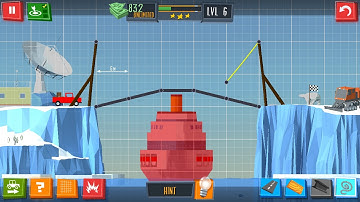 Build a bridge level 6.Perfect 3 star.Build a bridge gameplay #7