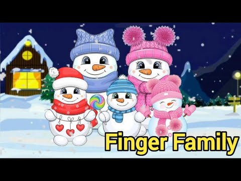 Snowman Finger Family ⛄☃️ | Nursery Rhymes & Kids Songs | Children ...