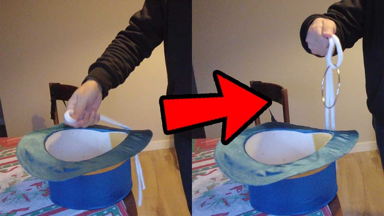 2 невозможных фокуса с кольцом и веревкой | Побег с кольца и прохождение сквозь веревку (урок)