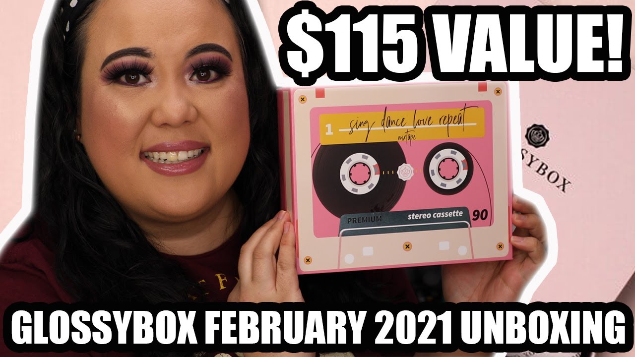 GLOSSYBOX FEBRUARY 2021 UNBOXING || $115 Value || ayyyeeeitsamanda
